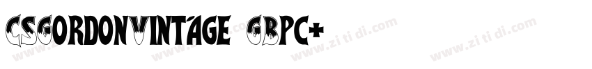 CSGordonVintage GBpc字体转换
